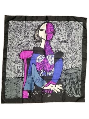Picasso Large Square Scarf 34x33